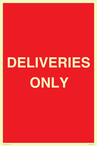 DELIVERIES ONLY